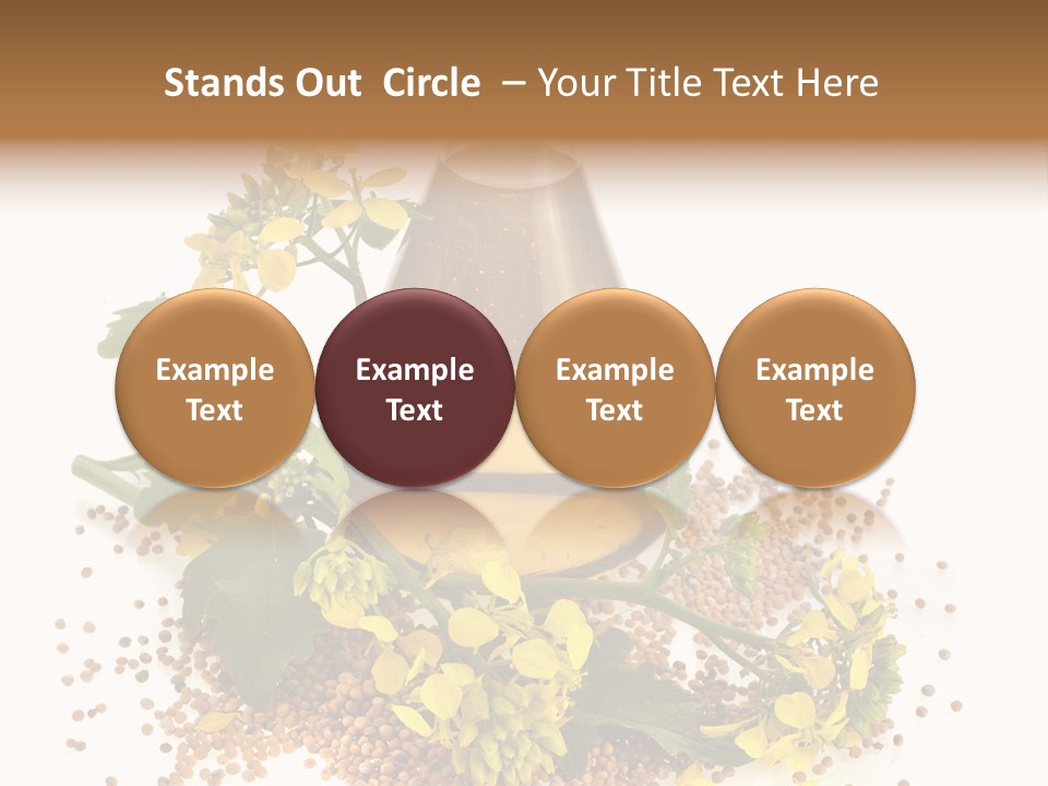 Honey Canola Isolated PowerPoint Template