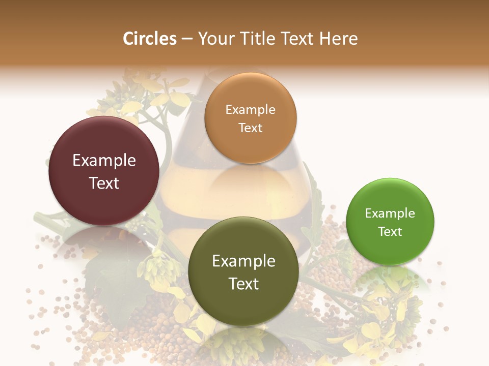 Honey Canola Isolated PowerPoint Template