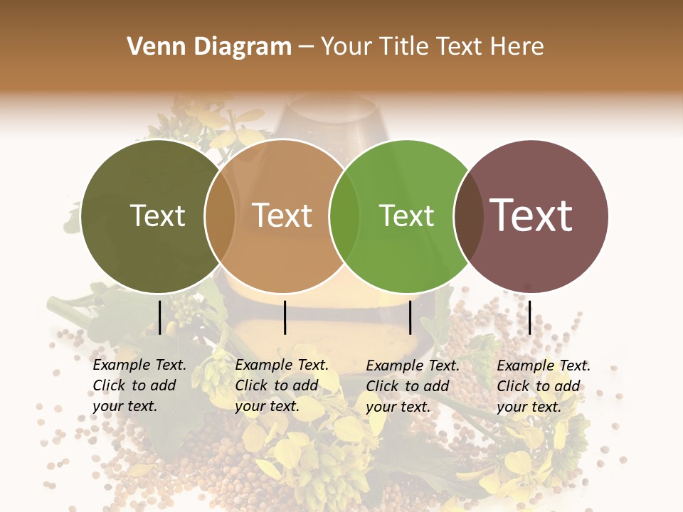 Honey Canola Isolated PowerPoint Template