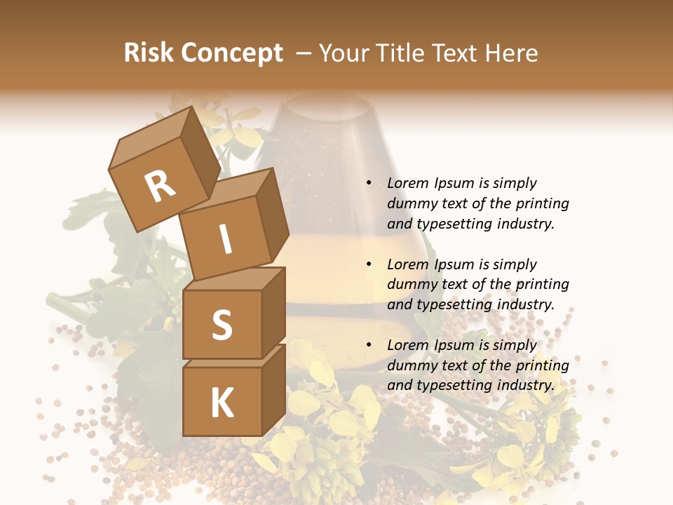 Honey Canola Isolated PowerPoint Template
