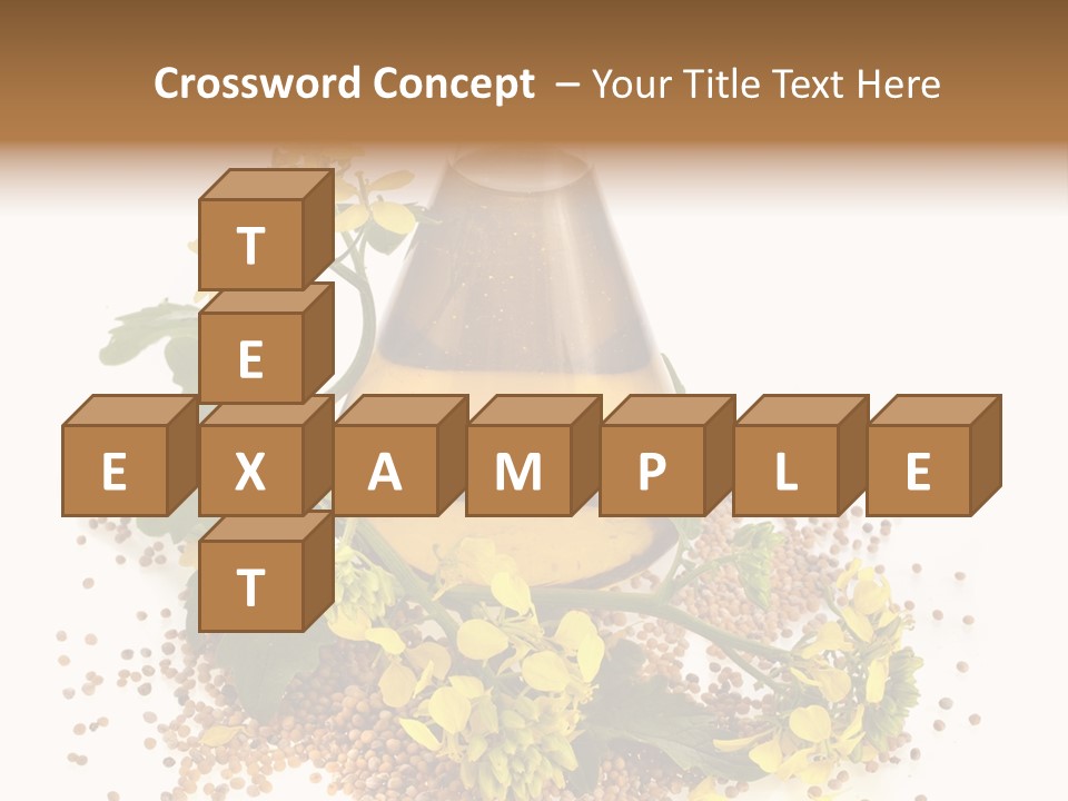 Honey Canola Isolated PowerPoint Template