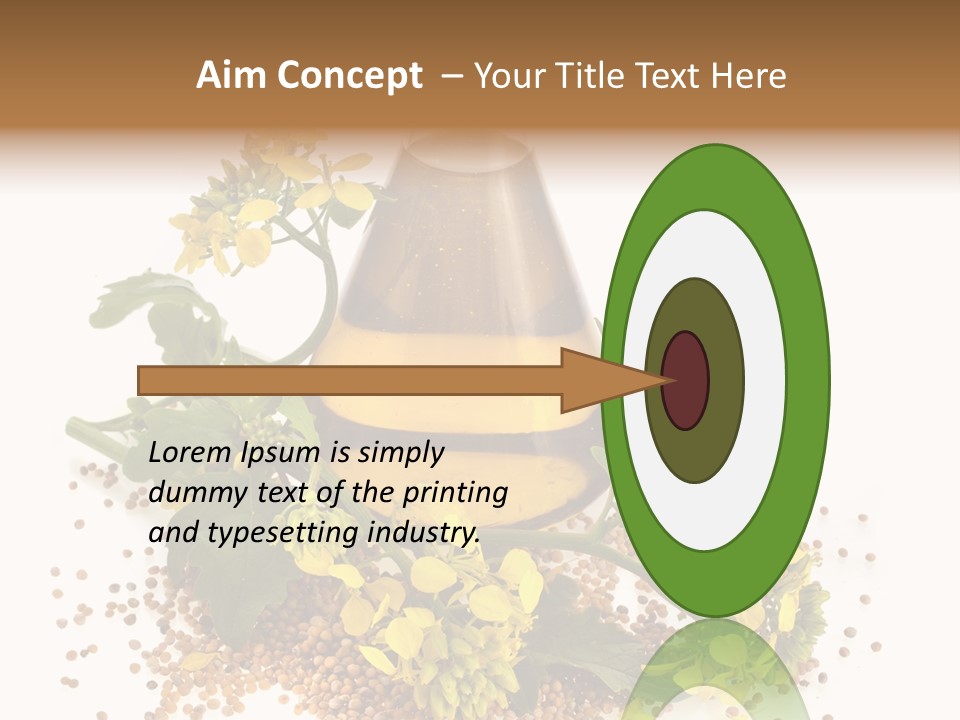 Honey Canola Isolated PowerPoint Template