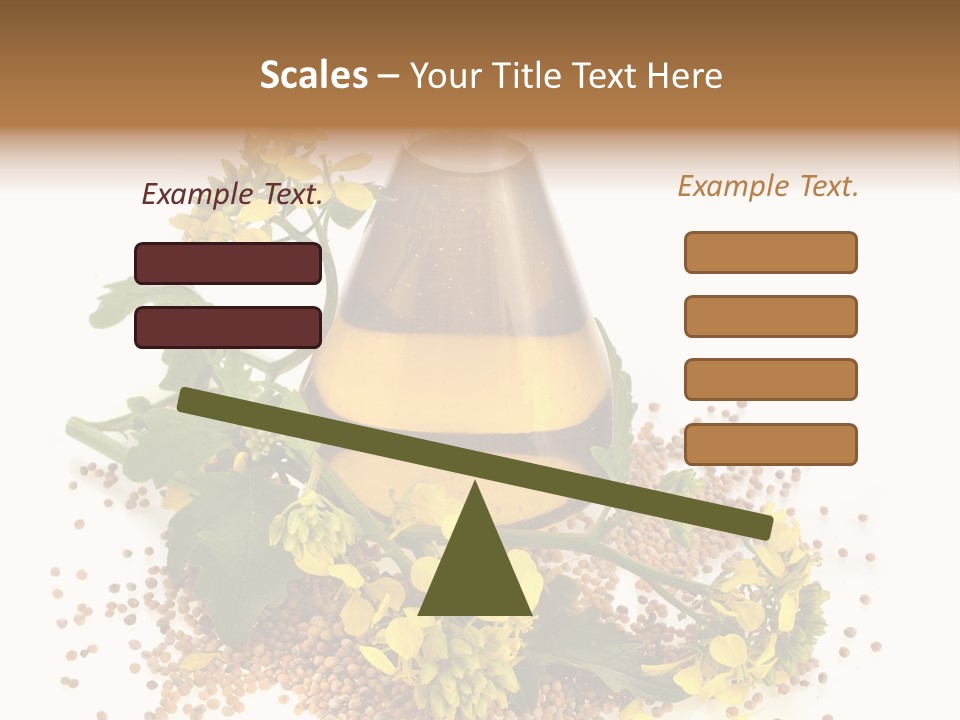 Honey Canola Isolated PowerPoint Template