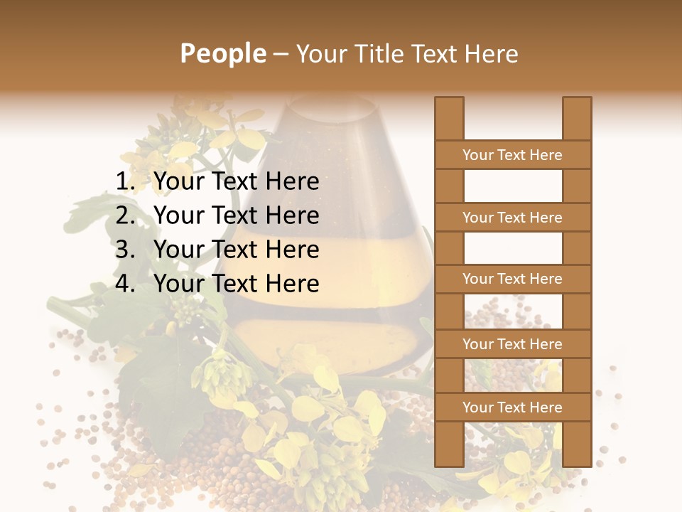 Honey Canola Isolated PowerPoint Template