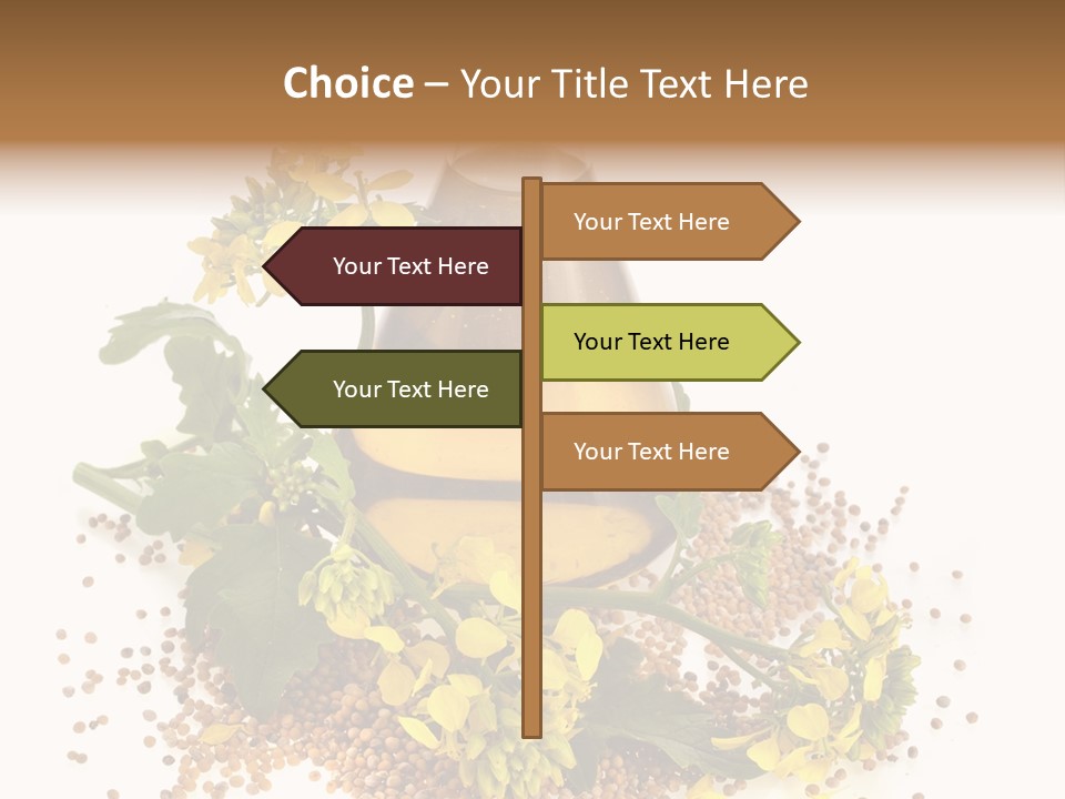 Honey Canola Isolated PowerPoint Template