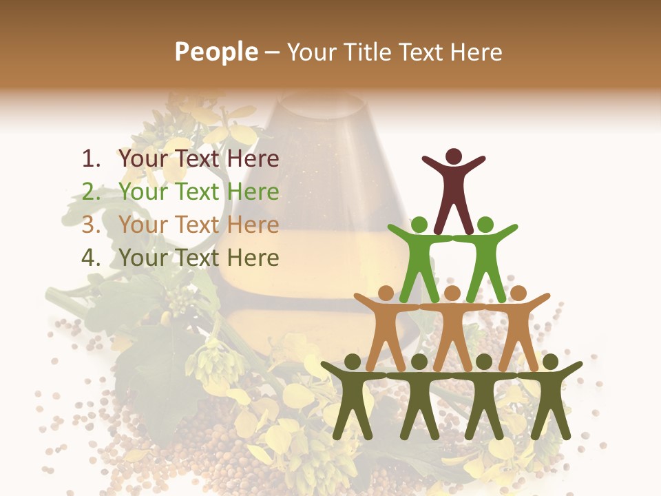 Honey Canola Isolated PowerPoint Template