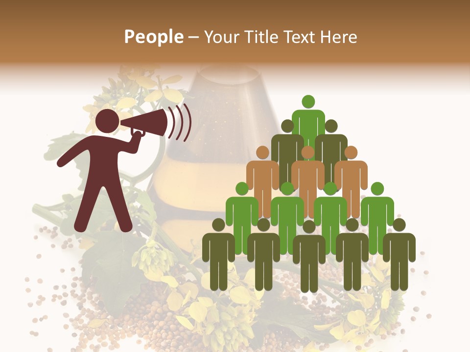 Honey Canola Isolated PowerPoint Template