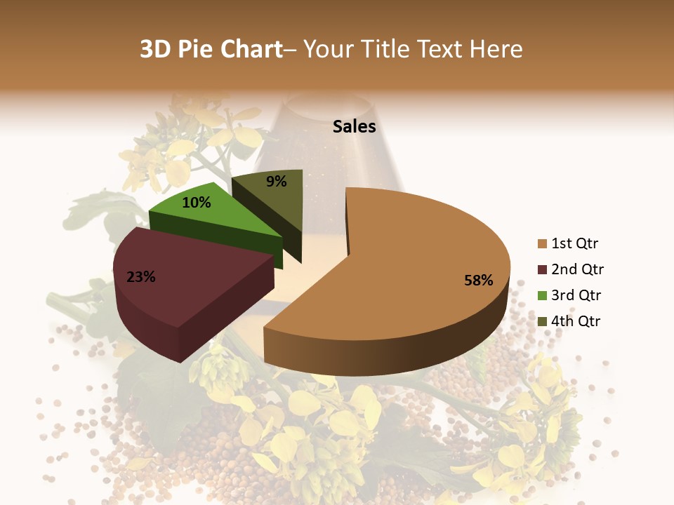 Honey Canola Isolated PowerPoint Template