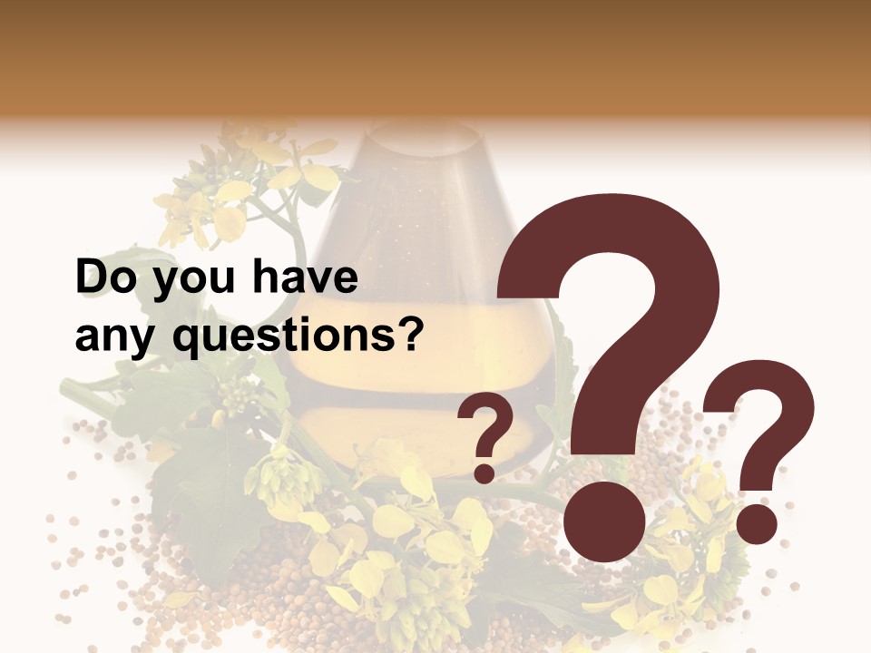 Honey Canola Isolated PowerPoint Template