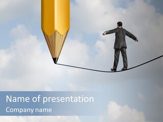 Overcome Person Vision PowerPoint Template