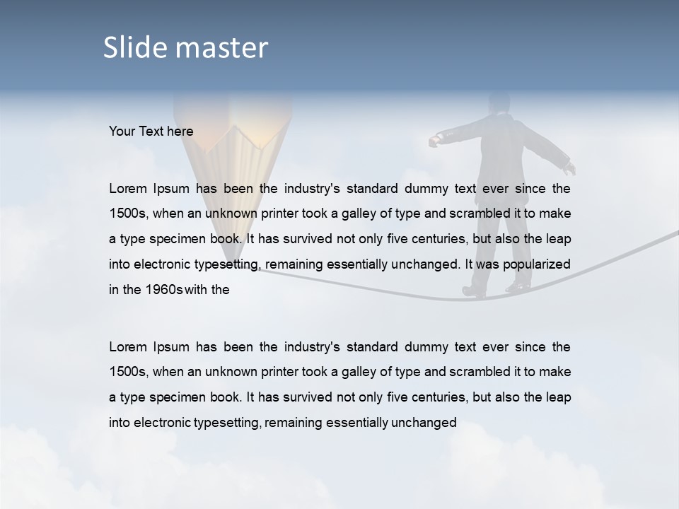 Overcome Person Vision PowerPoint Template