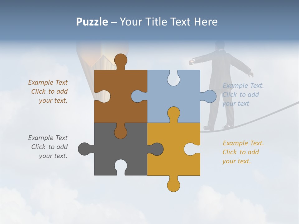 Overcome Person Vision PowerPoint Template