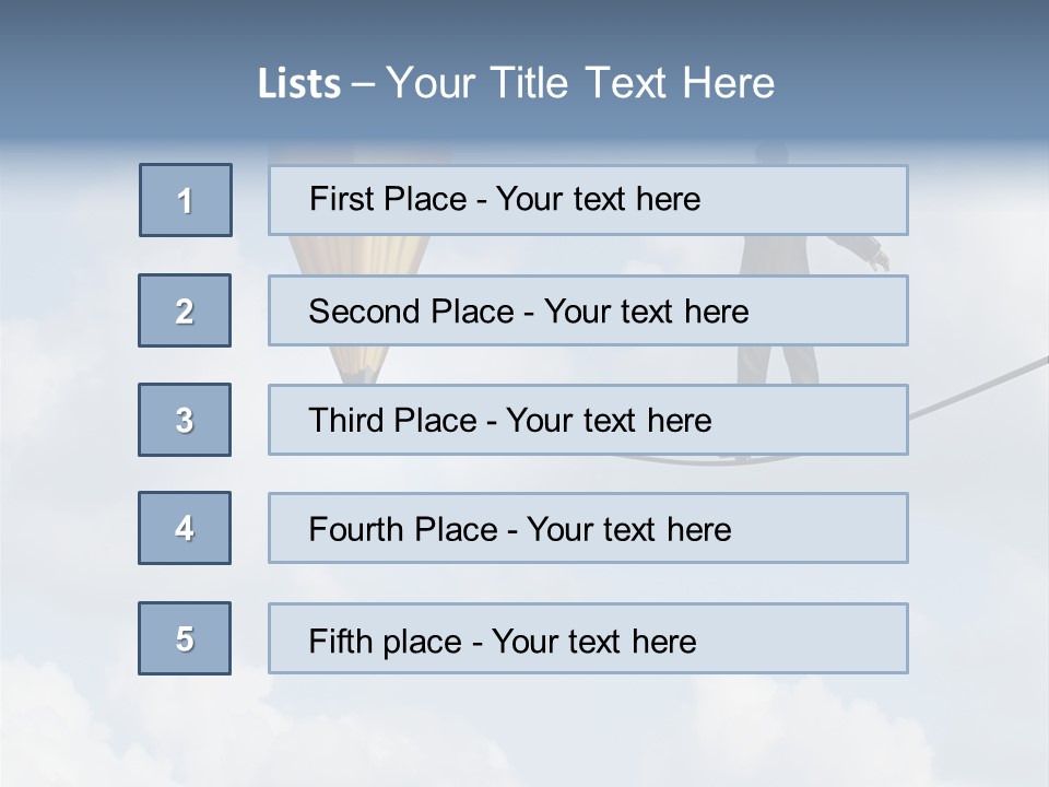 Overcome Person Vision PowerPoint Template