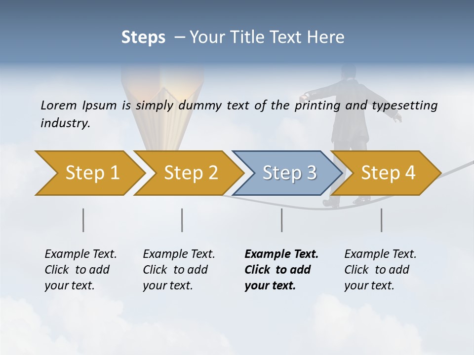 Overcome Person Vision PowerPoint Template