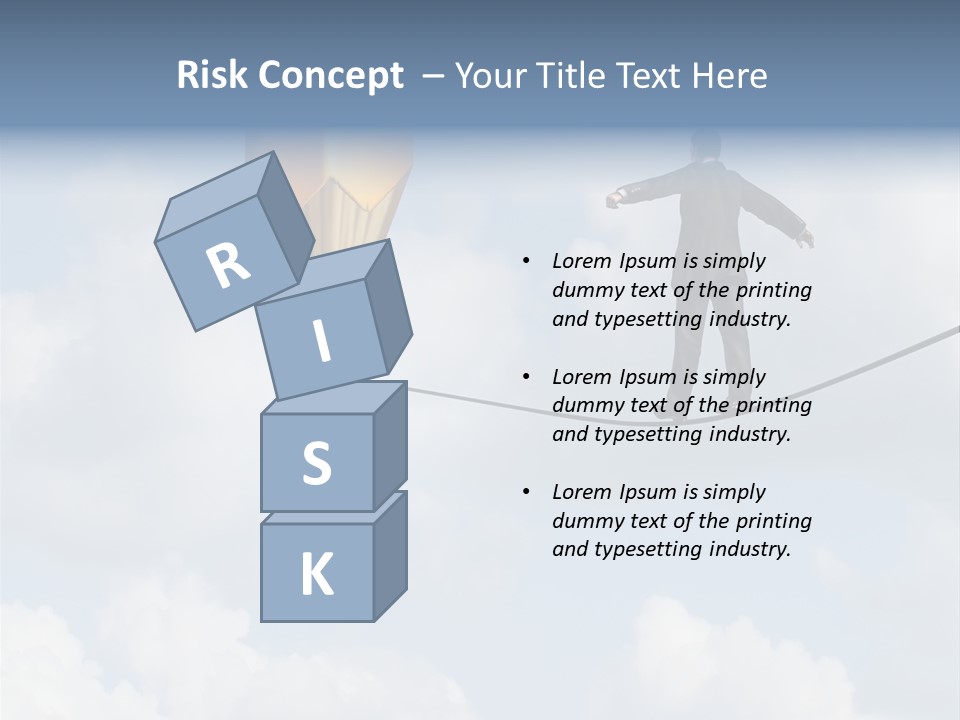 Overcome Person Vision PowerPoint Template