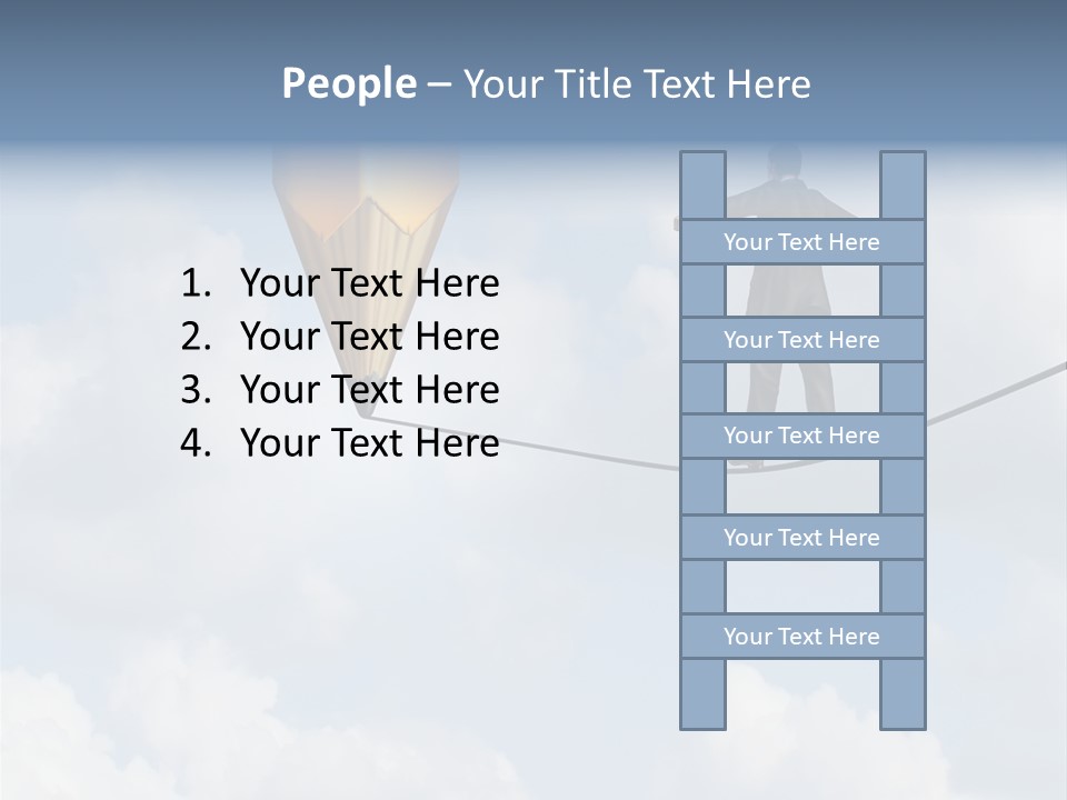 Overcome Person Vision PowerPoint Template