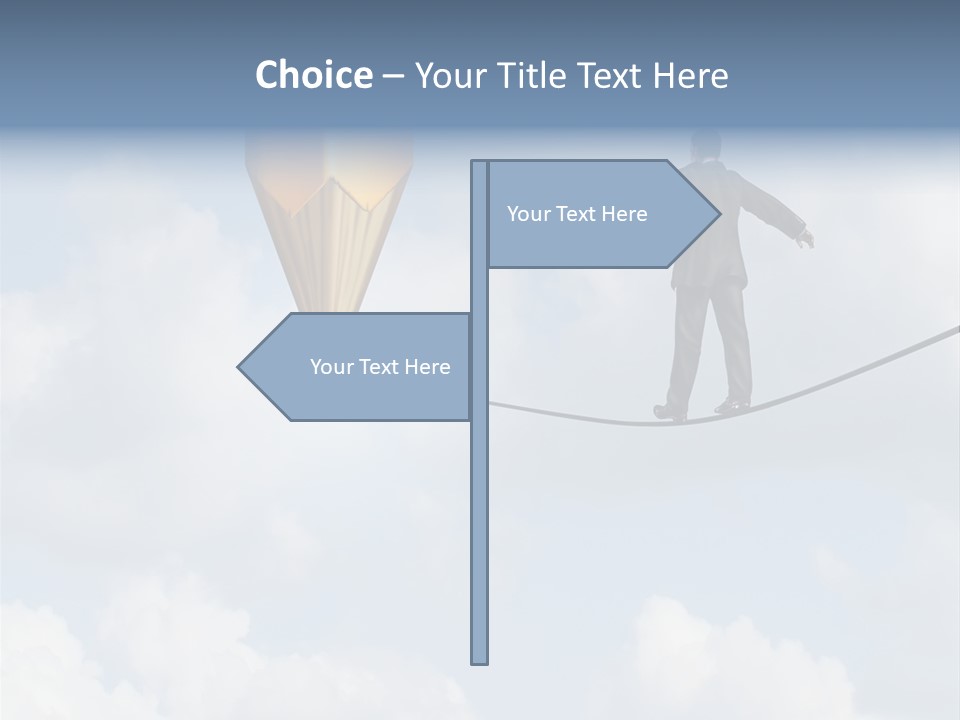 Overcome Person Vision PowerPoint Template