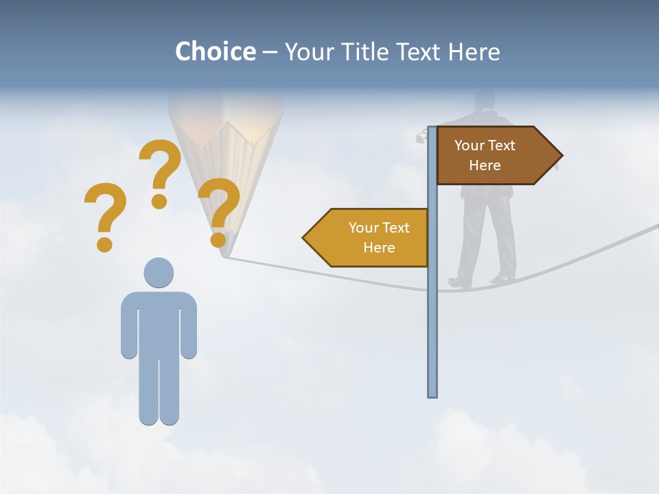 Overcome Person Vision PowerPoint Template