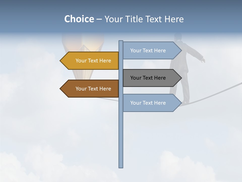 Overcome Person Vision PowerPoint Template