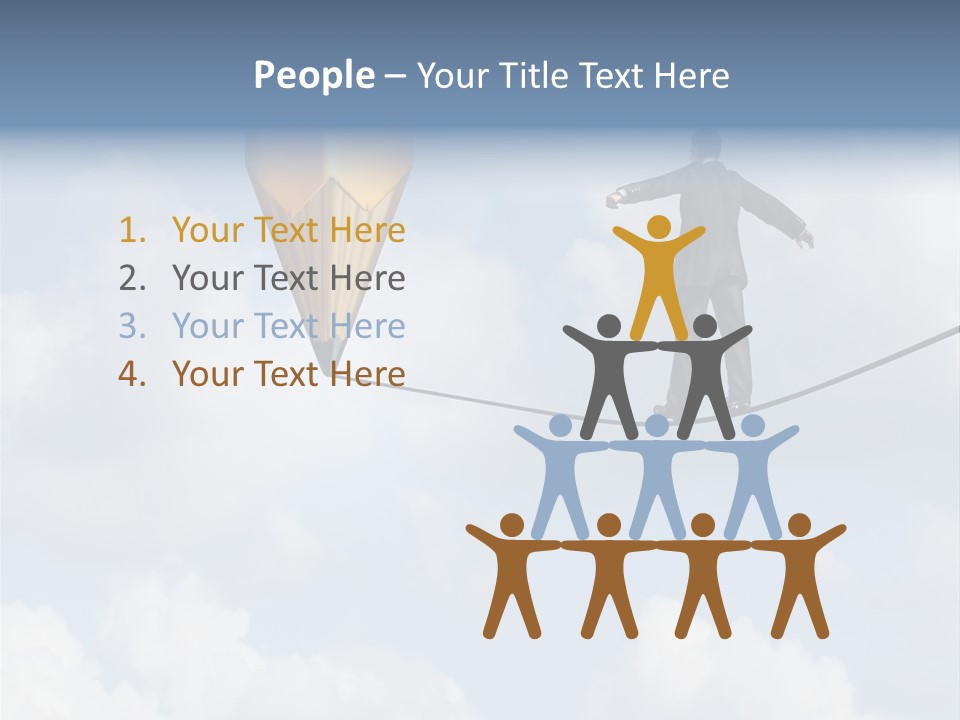 Overcome Person Vision PowerPoint Template