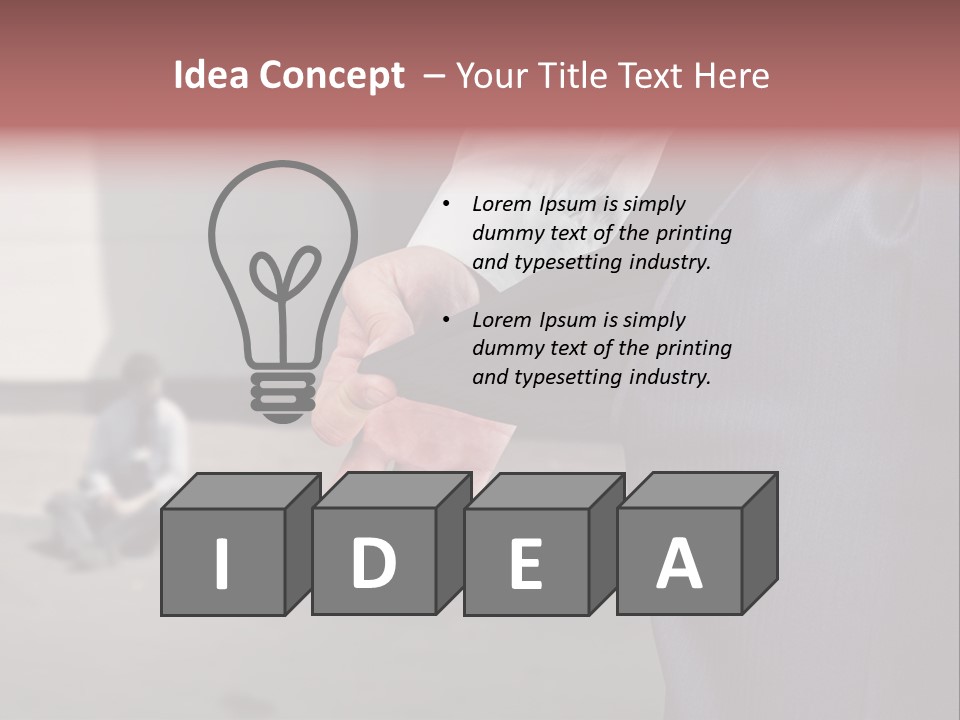 Nothing Male Finance PowerPoint Template