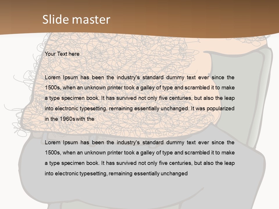 Chubby Pubic Guy PowerPoint Template