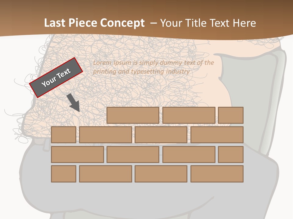 Chubby Pubic Guy PowerPoint Template
