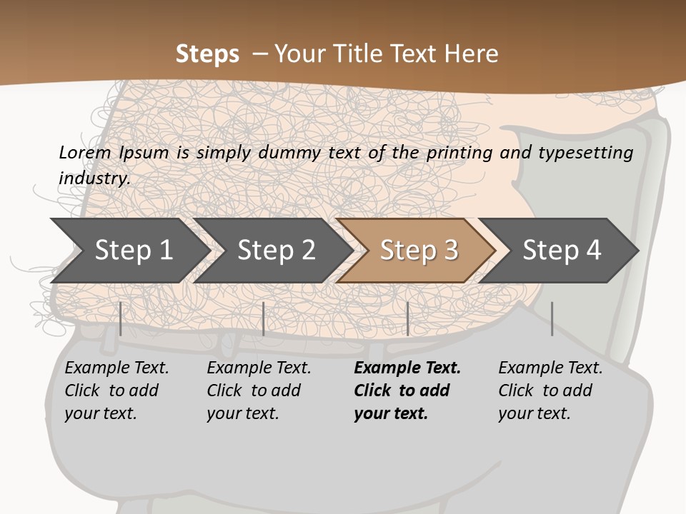 Chubby Pubic Guy PowerPoint Template