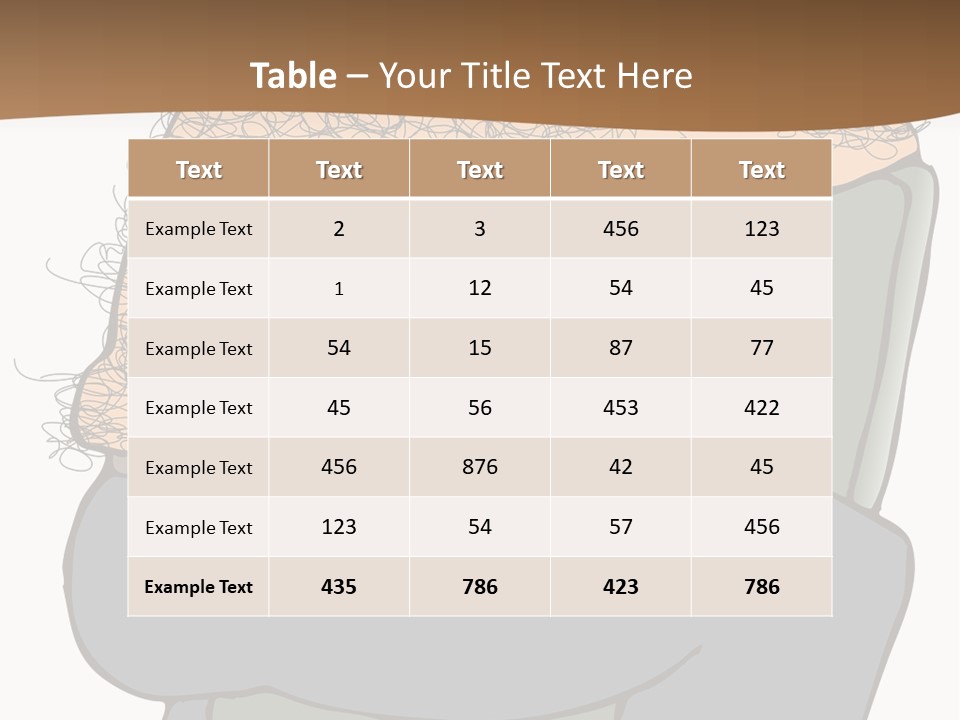 Chubby Pubic Guy PowerPoint Template