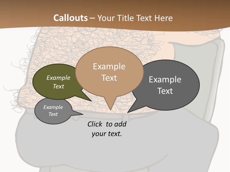 Chubby Pubic Guy PowerPoint Template