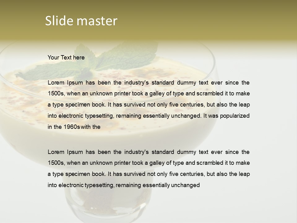 Choco Peach Cream Cheese PowerPoint Template