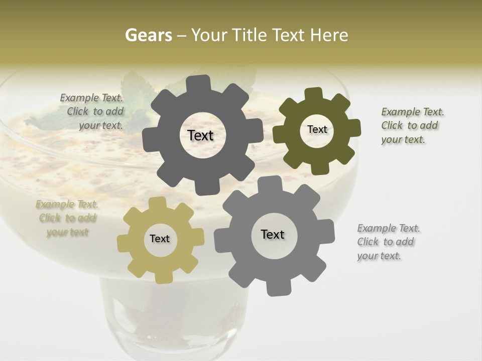 Choco Peach Cream Cheese PowerPoint Template