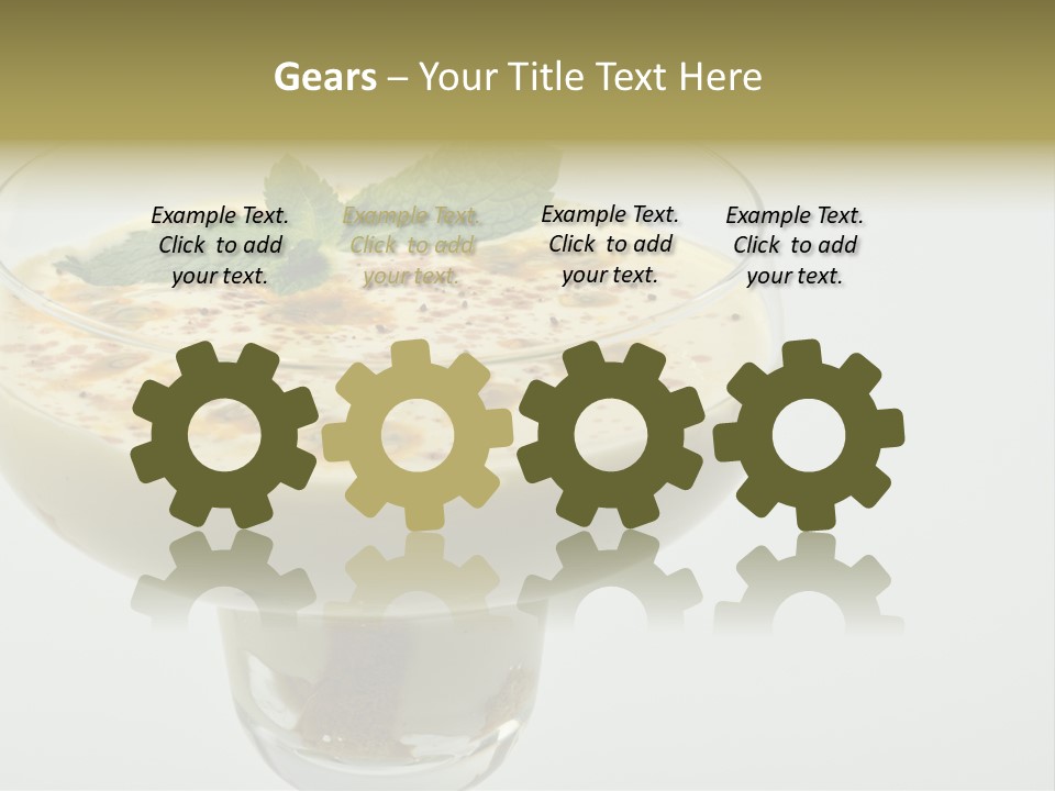 Choco Peach Cream Cheese PowerPoint Template