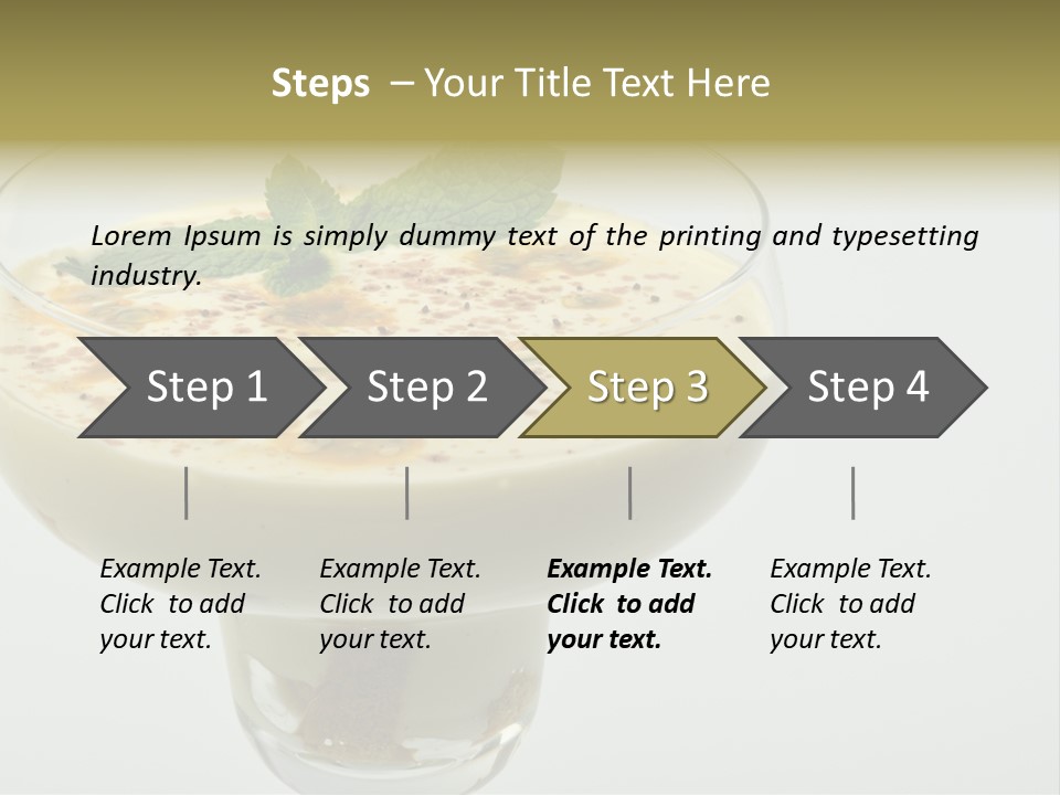 Choco Peach Cream Cheese PowerPoint Template