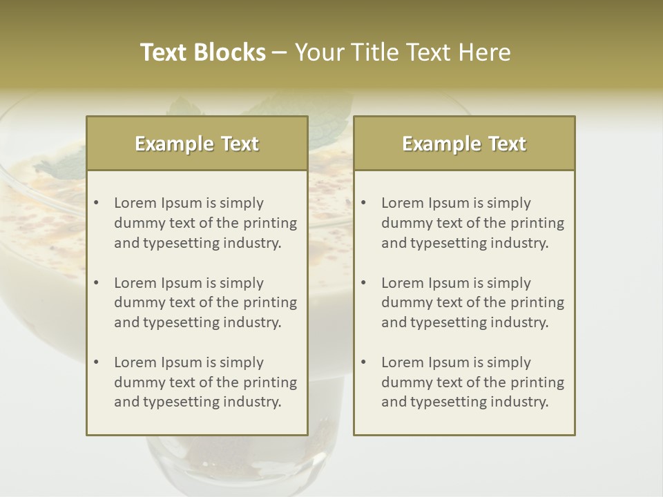 Choco Peach Cream Cheese PowerPoint Template
