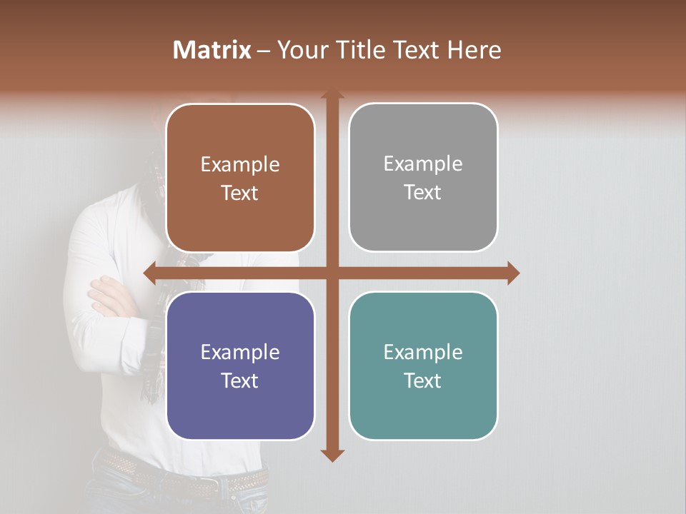 Pensive Attractive Masculine PowerPoint Template