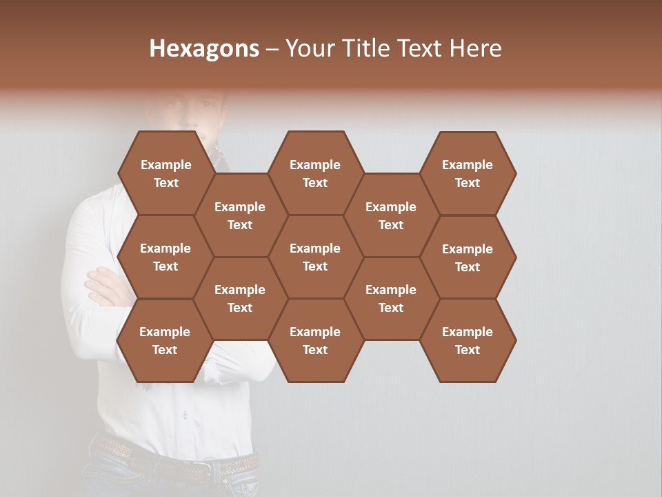 Pensive Attractive Masculine PowerPoint Template