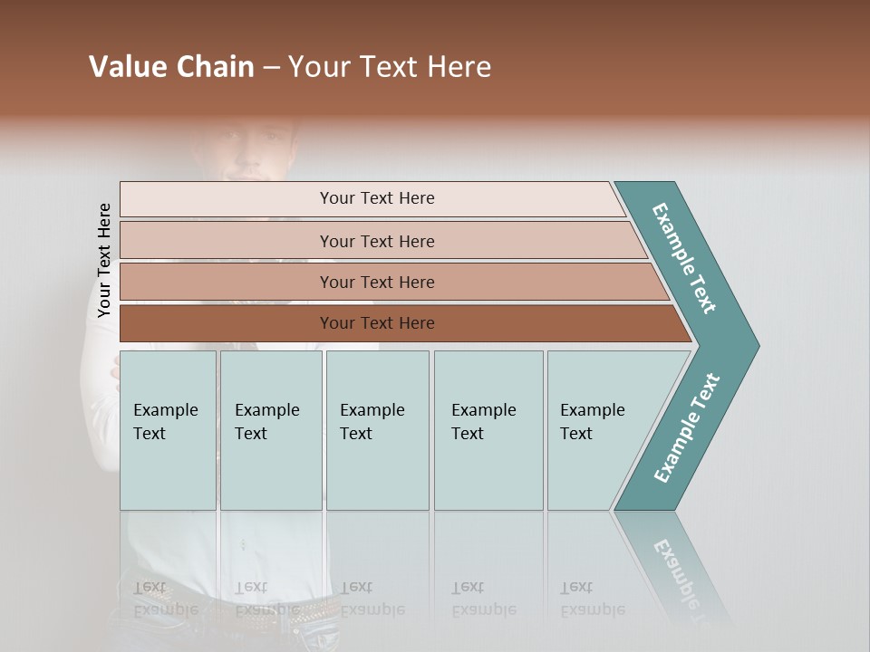 Pensive Attractive Masculine PowerPoint Template