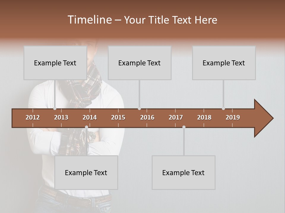 Pensive Attractive Masculine PowerPoint Template