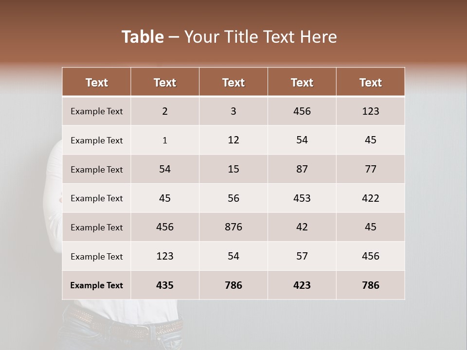 Pensive Attractive Masculine PowerPoint Template
