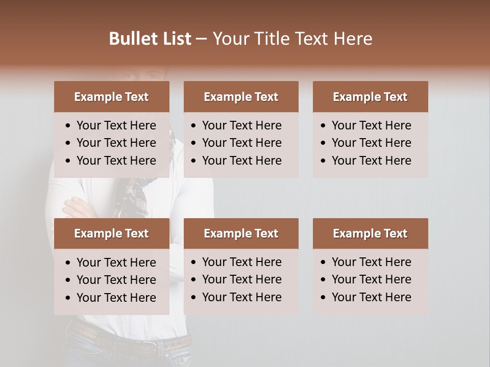 Pensive Attractive Masculine PowerPoint Template