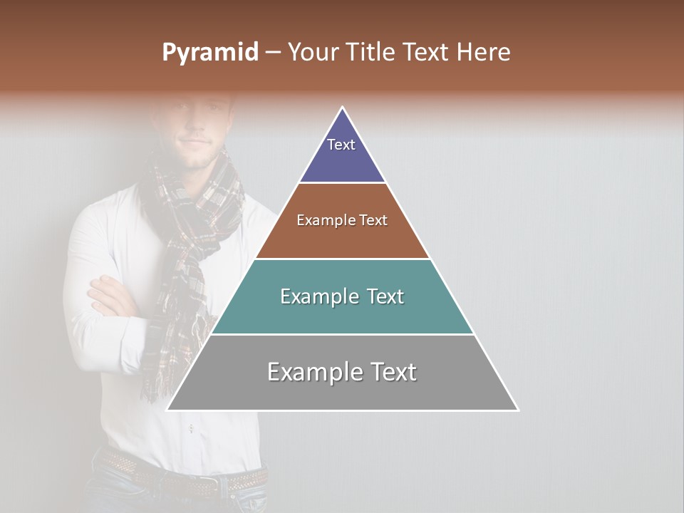 Pensive Attractive Masculine PowerPoint Template