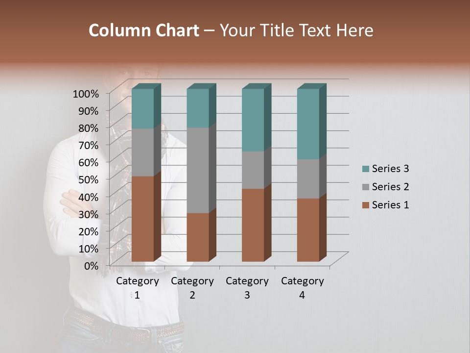 Pensive Attractive Masculine PowerPoint Template