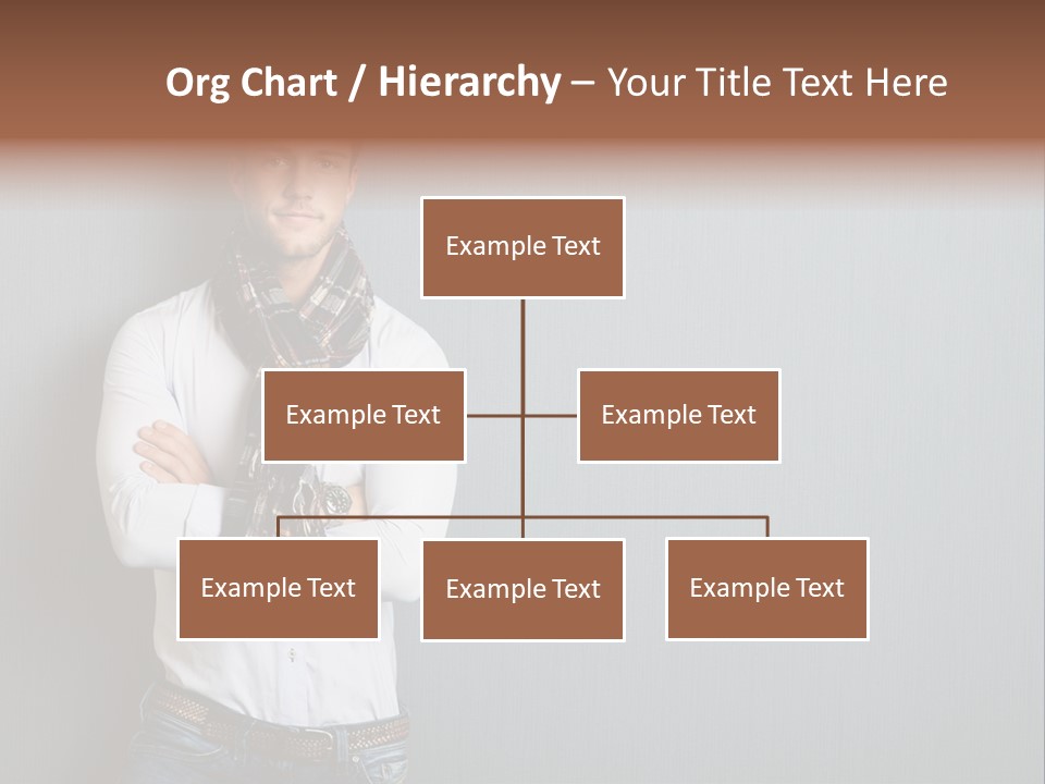 Pensive Attractive Masculine PowerPoint Template