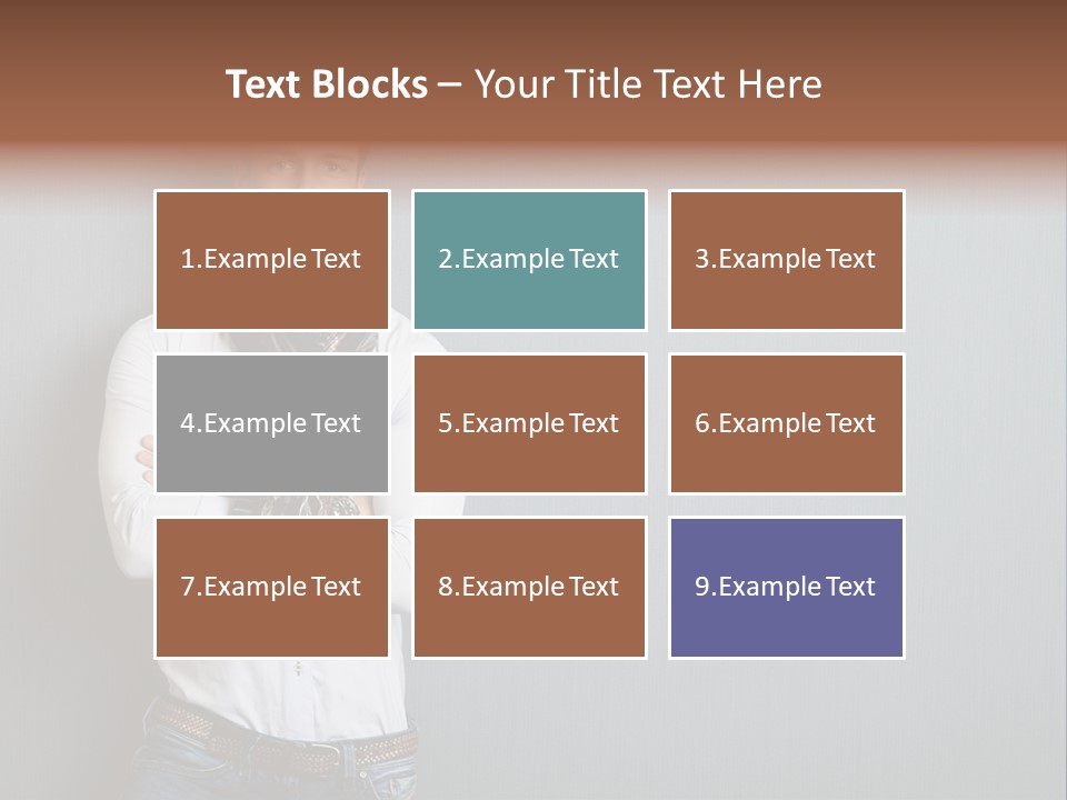 Pensive Attractive Masculine PowerPoint Template