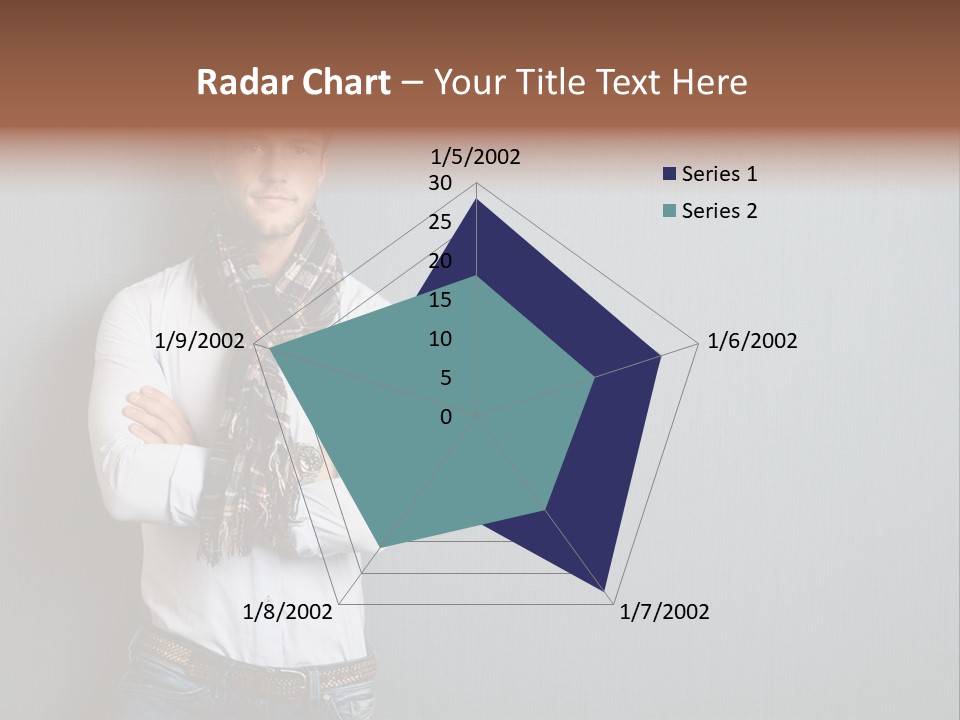 Pensive Attractive Masculine PowerPoint Template