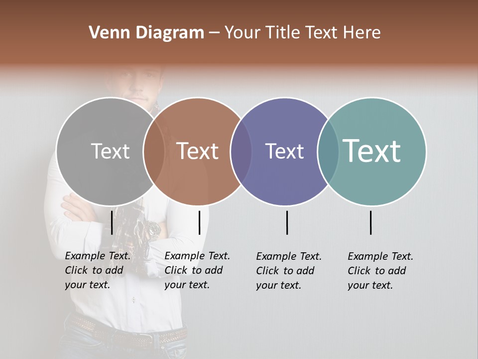 Pensive Attractive Masculine PowerPoint Template