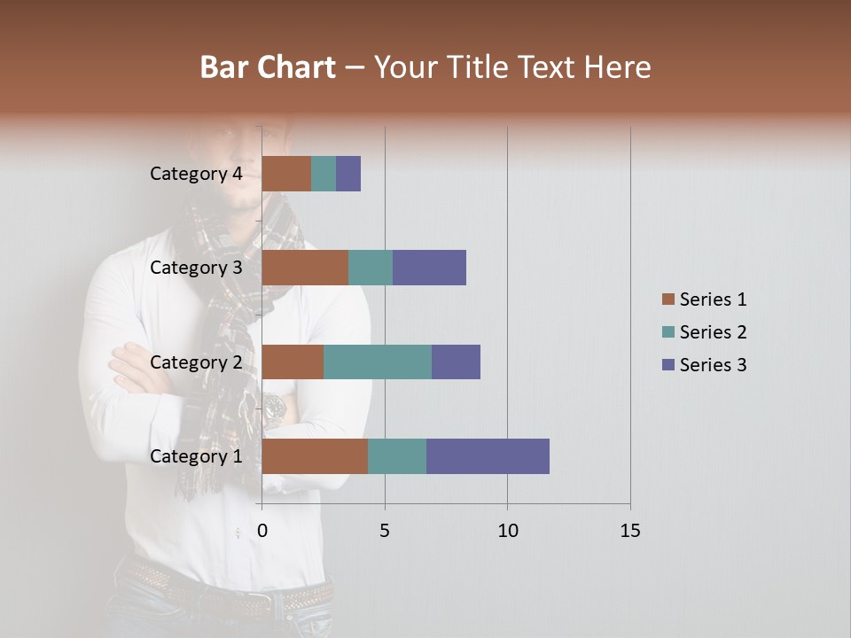 Pensive Attractive Masculine PowerPoint Template