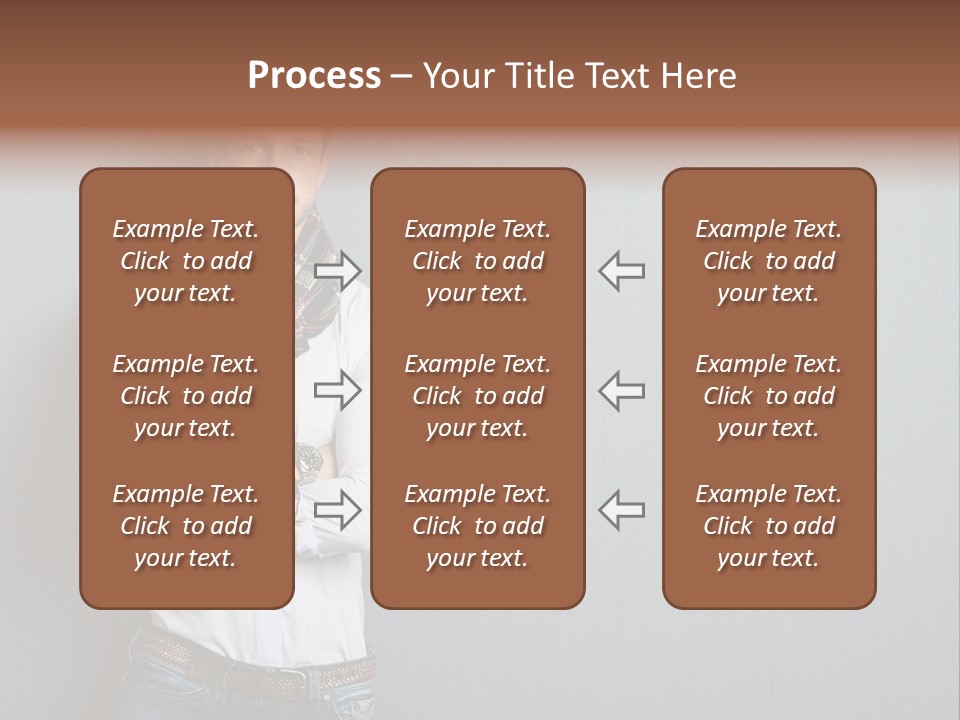 Pensive Attractive Masculine PowerPoint Template
