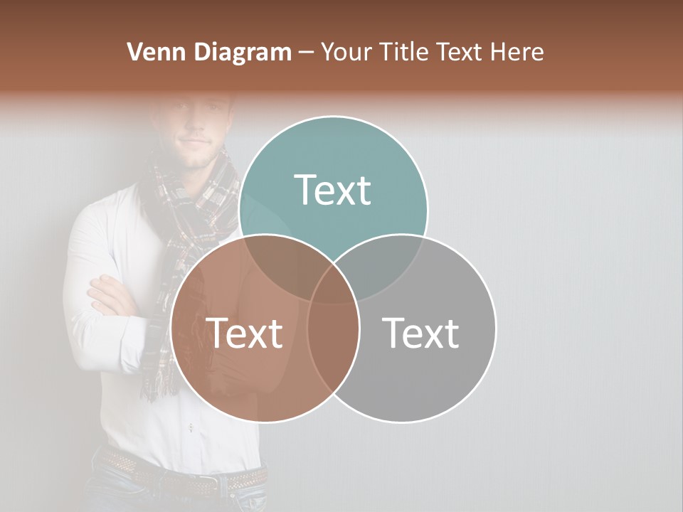 Pensive Attractive Masculine PowerPoint Template